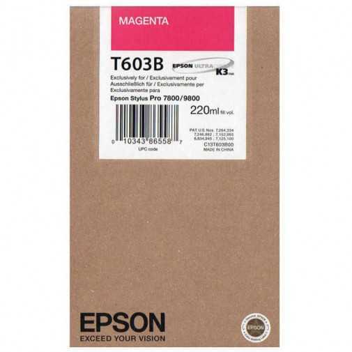 Epson T603B Encre Pigment Magenta SP 7800/9800 (220ml) (C13T603B00)