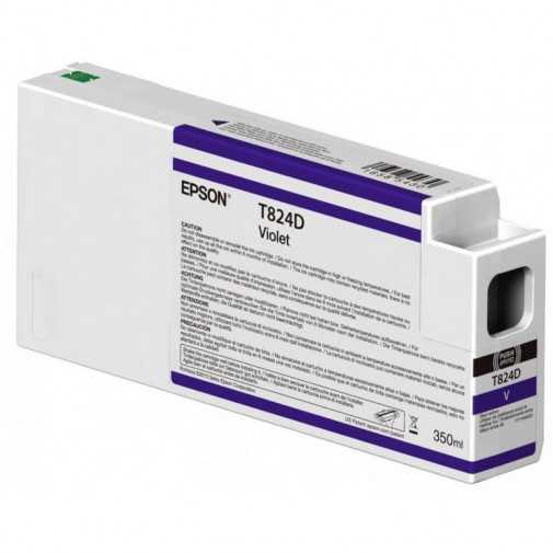 Epson T824D Violet - Cartouche d'encre Epson UltraChrome HDX 350ml (C13T824D00)