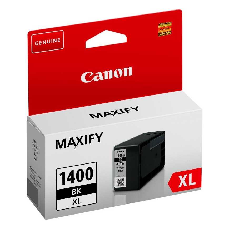 Canon PGI-1400XL BK Noir - Cartouche d'encre grande capacité Canon d'origine (9185B001AA)