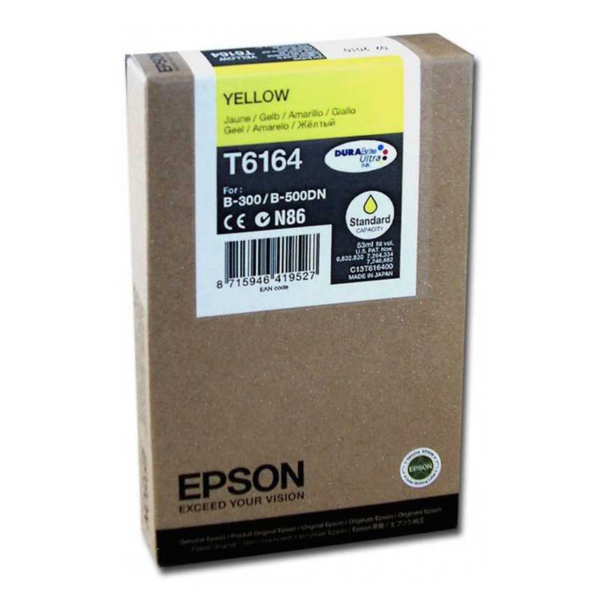 Epson T6164 Jaune - Cartouche d'encre Epson d'origine (C13T616400)