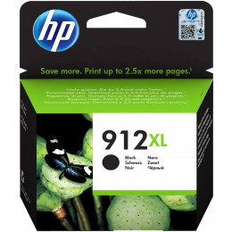 HP 912XL Noir - Cartouche d'encre HP d'origine (3YL84AE)