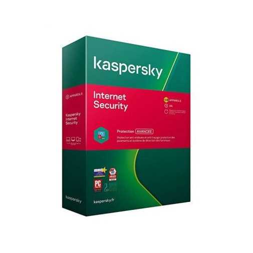 Kaspersky Internet Security 2021 10 Postes / 1 An Multi-Devices (KL19398BKFS-20MAG)