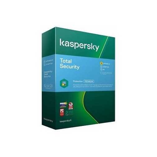 Kaspersky Total Security 2021, 5 Postes / 1 An Multi-Devices (KL19498BEFS-20MAG)
