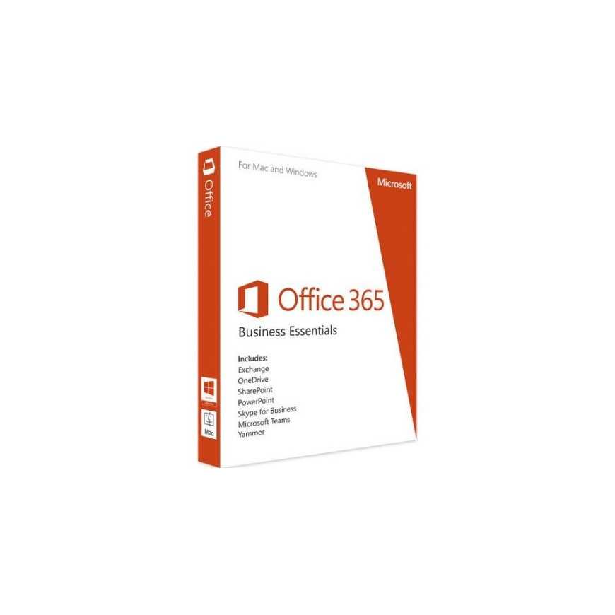 9F5-00003 Microsoft Office 365 Business Essentials (1 an / 1 Poste )