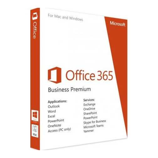 9F4-00003 Microsoft Office 365 Business Premium OLP ( 1 an / 1 Poste)
