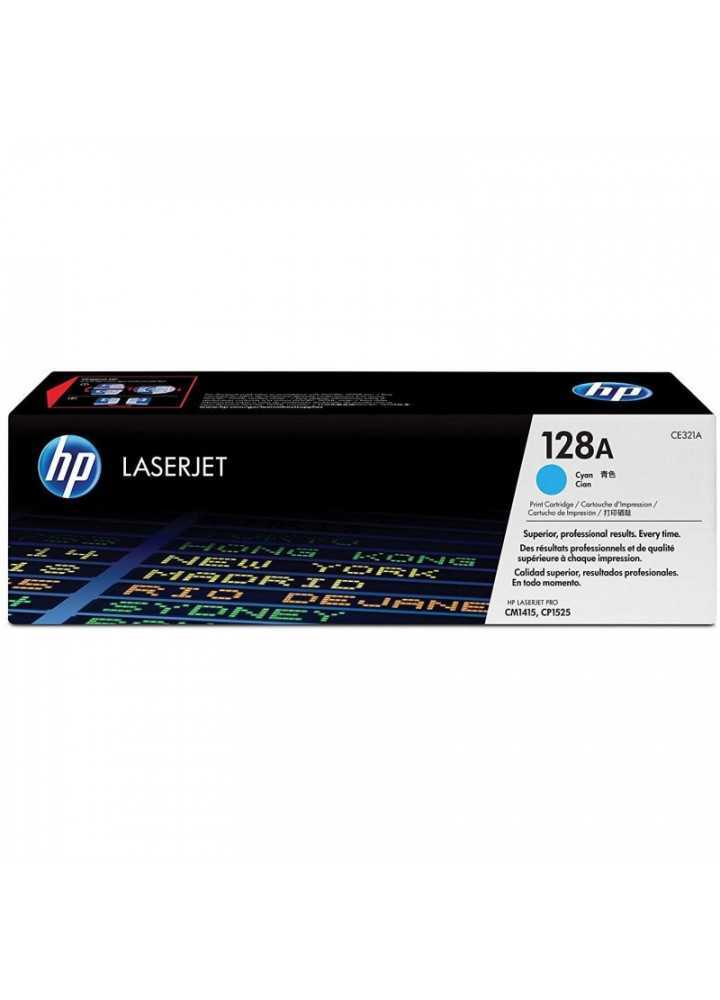 HP 128A Cyan (CE321A) - Toner HP LaserJet d'origine