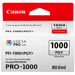 Canon PFI-1000 GY Gris - Cartouche d'encre Canon d'origine